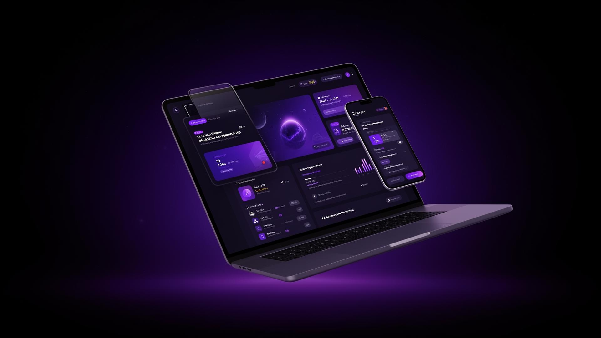 Multi-device mockup showcasing Lumora-built dashboard and mobile experience